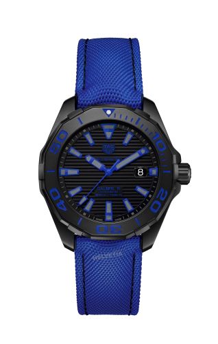 TAG Heuer Aquaracer 300M Calibre 5 41 Titanium PVD / Black - Blue / Nylon